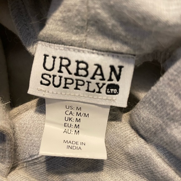 “I Am Really Busy” Cute & Cozy Urban Supply Sparkly Grey Dog Hoodie Sweater - Picture 3 of 7